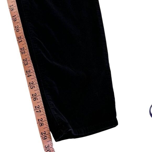 Old Navy Plus Size 20 Tall Rockstar Super Skinny Black Velvet Pants Whimsigoth - Picture 8 of 8